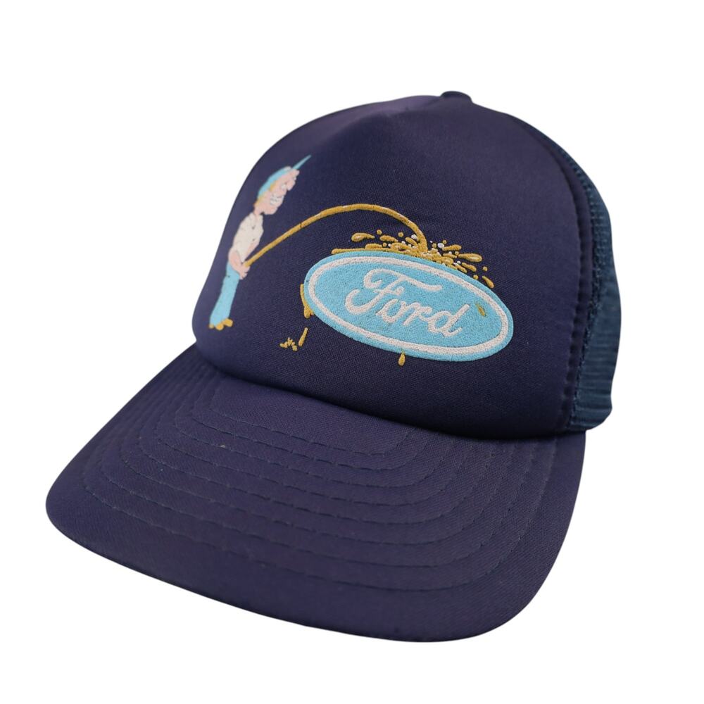 Vintage 80s Pissing on Ford Mesh Trucker Hat